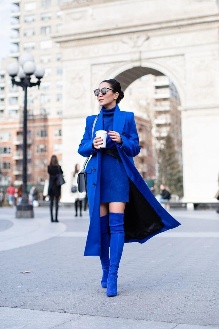 Monochromatic Blue - Winter Style - Wendys Lookbook – kópia